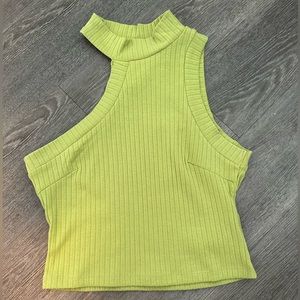 Princess Polly Green High-Neck Tank